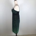 Y2K vintage Kelly green polkadot midi spaghetti strap dress M Black Size M Photo 4