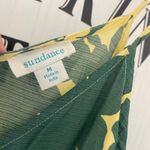 Sundance Soliloquies Citron Floral Print Midi Maxi Dress Green Size M Photo 2