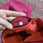 Lululemon REVERSIBLE WUNDER UNDER CROP LEGGINGS CRANBERRY / ALARMING RED Photo 3