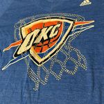 Adidas  size XL OKC Thunder bedazzled short sleeve tee Photo 3