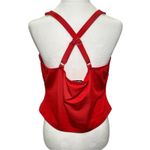 Princess Polly  NWT Red Wandella Spaghetti Strap Adjustable Crop Tank Top 12‎ Photo 2