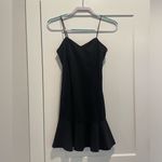 Amanda Uprichard Rocky Ruffle Dress in Black Photo 1