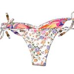 Maaji NWOT Floral Swirl Print Reversible Bikini Botton MEDIUM Photo 0