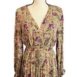 Sweet Lemon | NEW Women's Olive Green Orange Floral Festival Maxi Dress Sz M Size M Photo 1