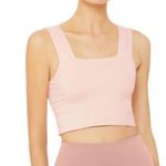 Alo Yoga  Square Neck Thick Strap Tank Top - Size Small - Pink Photo 0