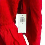 Old Navy NWT  Red Shirred Peplum Long Sleeve Top | Dressy Shirt | Size XS Photo 3