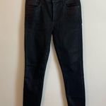 AGOLDE  Waxed jeans Shiny Black Stretch Denim Size 29 Sleek Minimal Alix Earle Photo 0