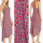 BCBGeneration {S} NWT  Cherry Leopard Animal Print Asymmetrical Hem Dress Photo 2