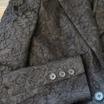 Alice + Olivia  Black Lace Blazer XS Single Button Notched Collar Lined Ethereal Photo 7