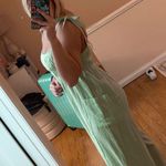 Blue Blush green linen romper  Photo 1