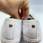 G by Guess  White Faux Leather Quilted Lace Up Sneakers Womens 8 Photo 9