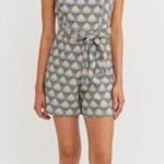 NWT En Saison Shelly Romper in Blue Natural Size Small Photo 6