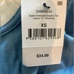 Cotton On Blue Oversized Graphic Print T-Shirt New! Photo 8