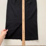 Eileen Fisher Black Stretch Skirt Midi Length S Photo 5