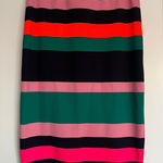 Noisy May Colorblock Striped Skirt Casual Size Large‎ Green Photo 0