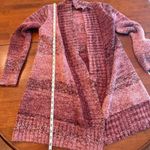 prAna  Rhonda Duster Open Front‎ Cardigan Wool Blend Pink Red Size Small Photo 8