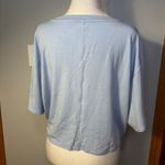 Umbro soccer Crop sporty T Shirt Light Blue Logo Casual Athleisure Top XL Photo 3