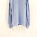 Anthropologie 2/$30 Alya Slouchy Relaxed Cold Shoulder Long Sleeve Boho Knit Sweater Top Blue Photo 5