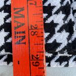 Vintage Michael F Houndstooth Double Breasted Black White Coat Size XL Photo 7