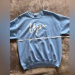 UP Upper Peninsula Michigan Soft Blue Pullover Crewneck Sweatshirt Unisex L EUC Size L Photo 4
