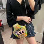 Boutique tequilla holographic crossbody bag gold Photo 4