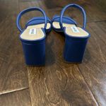 Steve Madden π‘π Lilah Blue Vegan Leather Block-Heel Sandals β Size 8.5 β¨ Photo 3