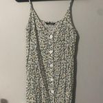 SheIn  Green Floral Mini Dress with Buttons Photo 0