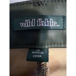 Wild Fable Women's Low-Rise Faux Leather Flare Pants -  Olive Green 14 Photo 2