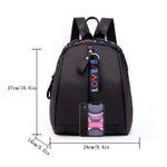 ⚠️ Clearance NWT Letter detailed zipper Backpack, casual with adjustable straps Black Photo 4