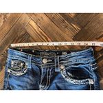 Miss Me  Cropped Embellished Jeans Women 28 Dark Wash Fringe Western Cowgirl Boho Photo 5