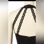 Nicole Miller  Strappy Open Back Little Black Dress SMALL VINTAGE 80's Photo 6