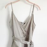 Boohoo Satin frill skirt wrap skater dress Photo 5