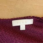 Anthropologie  Eri + Ali Maroon Waffle Knit Long Sleeve Top Photo 7