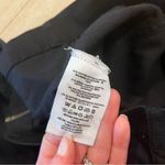 Free People Black Denim Overall Sleeveless Jean Zip Front Mini Dress Size 0 Photo 4