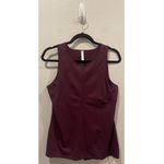 Athleta Spiced Cabernet Foothill Yoga Fitness Burgundy Tank Top Photo 2