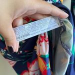 ZARA  Womens Floral Dress Midi Long Sleeve Pullover‎ Blue Size S Stretchy Photo 4