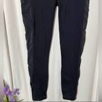 Fabletics  Black High-Waisted 7/8 Pocket Leggings with Mesh Sides Size Medium Photo 2