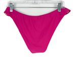 J.Crew NWT  Curved-Waist Cheeky Bikini Bottom Pink Size Medium M NEW Photo 7