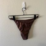 TAN + Lines by Sivan Ayla Chocolate Brown Shimmery Bikini Set M/L Summer Vacay Size M Photo 3