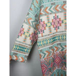 Akemi + Kin  Anthropologie‎ Multicolor Morgana Tribal Aztec Knit 3/4 Sleeve Top M Photo 1