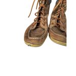 Sperry Women’s 8M Leather Lace-Up Ankle Boots Brown Herringbone Lined STS96729 Photo 10