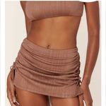 ANDIE Bikini Set Fiji Top High Waisted Bottom Cover-up Latte Sparkle Small NWT Photo 2