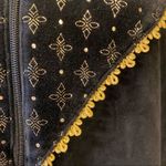 Westbound Vintage  Sport Black and Gold Velour Jacket Size L Photo 7