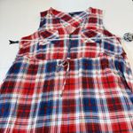 Torrid Red White Blue Woven Challis Zip Front Sleeveless Shirt Dress Size 2X Photo 9