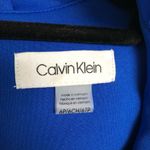 Calvin Klein Cobalt Blue Ruffled-Collar Scuba Sheath Dress Size 6P Photo 4