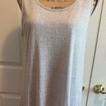 Umgee EUC  Light Gray Scoop Neckline Fully Lined Sleeveless Tank w/  Lace! Photo 0