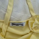 Princess Polly  Yellow Tank with Floral Accent Photo 1