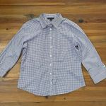 Brooks Brothers 346 Button Up Cotton Blouse Shirt Top Womens Size 14 Preppy Photo 2