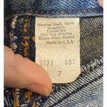 Stuffed Shirt Denim Jean Mini Skirt Size 7 Pockets Boho Western‎ Preppy Vintage Blue Photo 5