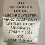 Savanna Jane Bohemian Embroidered Flutter Sleeve Romper Plus Size 2X Summer White Photo 5